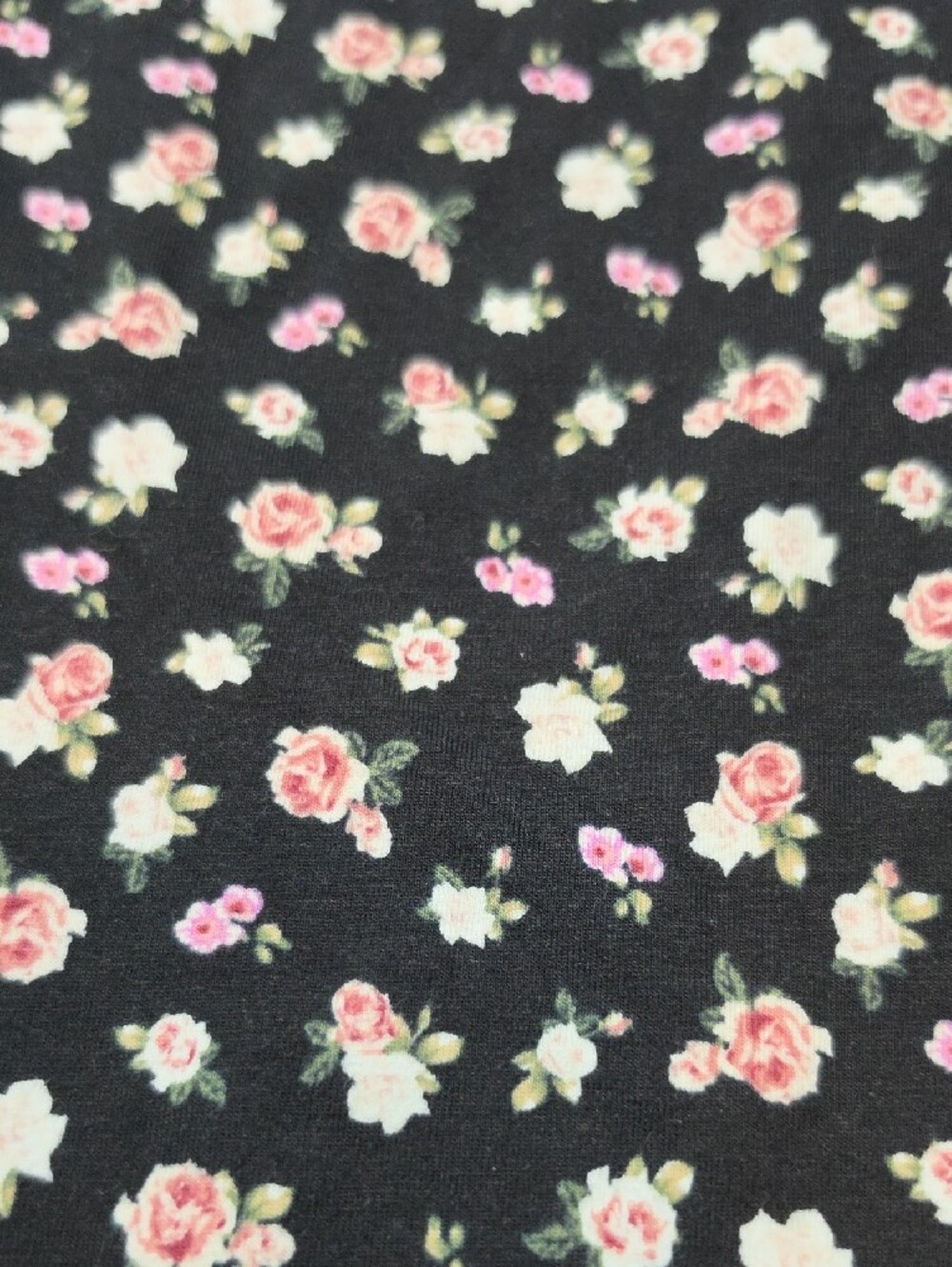 PINK Victoria's Secret | Black Cabbage Rose Long-Sleeve Floral Bodysuit | M - Picture 9 of 10